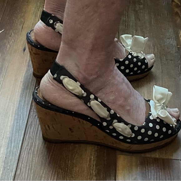 SPERRY Top Sider Cork Wedge Heels Size 8M - Picture 3 of 7